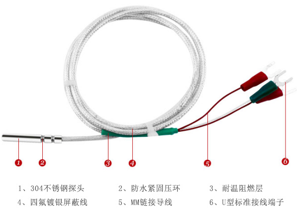 引線式熱電阻溫度傳感器